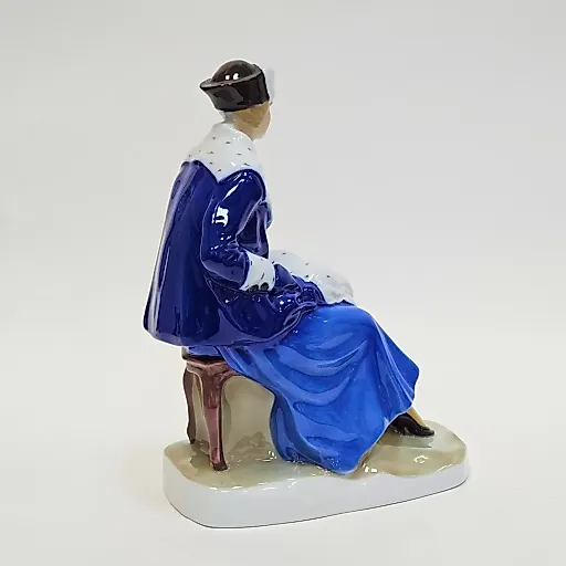 Редкая фарфоровая Статуэтка в стиле Артдеко, фарфор "Дама с муфтой" - View 5