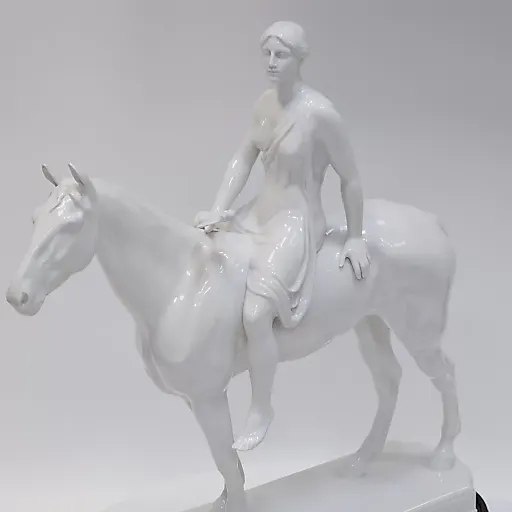 Фигурка «Амазонка» Ар деко 1920 годы KPM Берлин - View 17