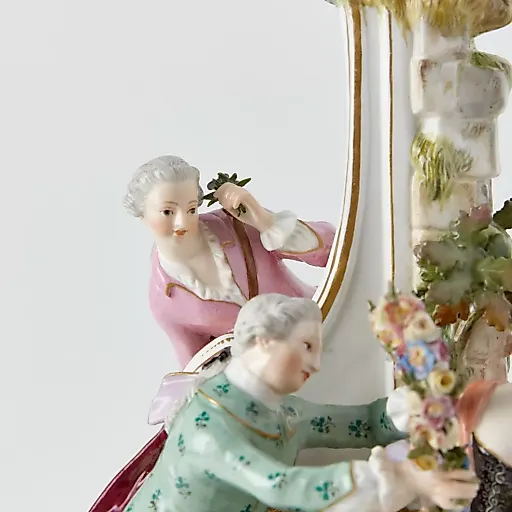 Старинная скульптурная композиция "У фонтана" скульптор И. Кендлер - View 4