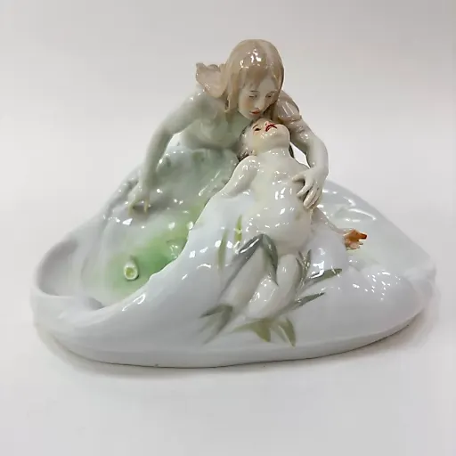 Скульптурная группа "Чаша с нимфой и тритоном" Германия 1900гг - View 2