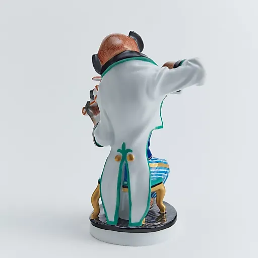 Старинная скульптура "Макака-скрипач", скульптор О. Пильц - View 3