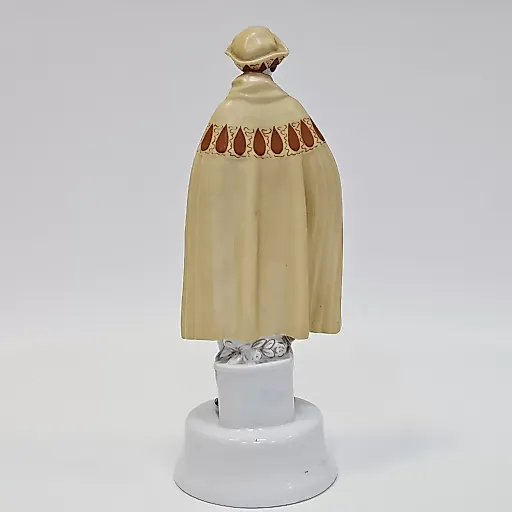 Фарфоровая статуэтка модной дамы в дождевике с зонтом стиль Артдеко 1920 гг - View 5
