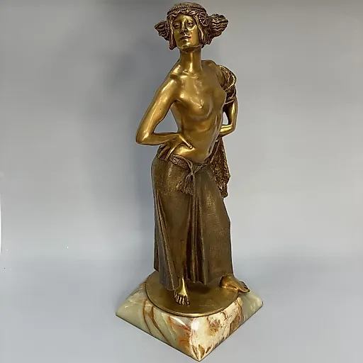 Эрнест Сегер Фигурка "Соломея", бронза, Германия 1930 гг - View 2