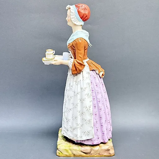 Большая Шоколадница фигурка по картине Жана-Этьена Лиотара Германия 1890 - 1910 г - View 6