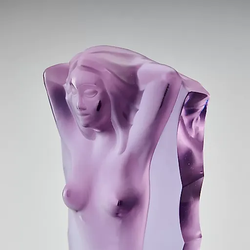 Статуэтка пресс-папье из аметистового стекла из коллекции Ingrid. Модель 1935 г. - View 5