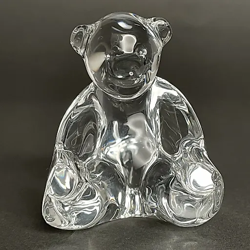 Коллекционная хрустальная статуэтка Медвежонок Тедди ручной работы - View 3