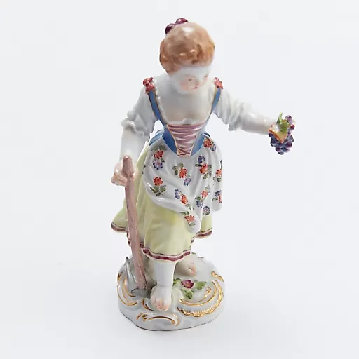 Старинная статуэтка "Садовница" - View 3