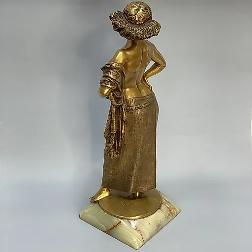 Эрнест Сегер Фигурка "Соломея", бронза, Германия 1930 гг - View 5