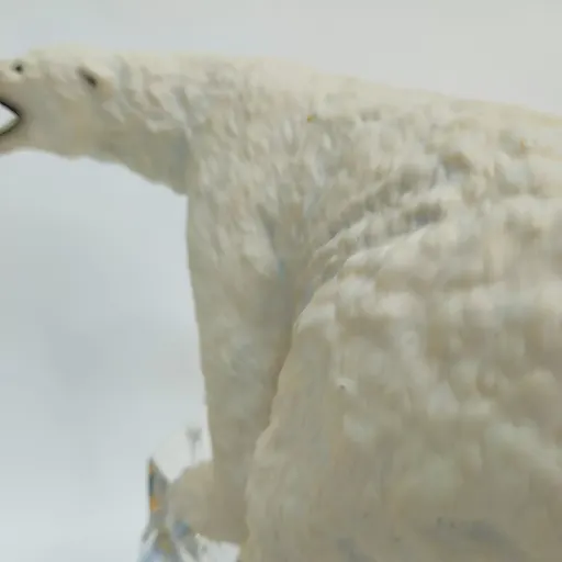 Фигурка белого полярного медведя “Lord of ice” - Повелитель льда на хрустальной подставке - View 11