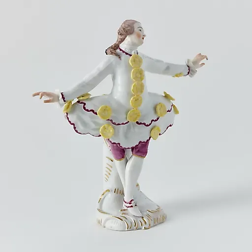 Парные фарфоровые статуэтки "Придворные танцоры" - View 6