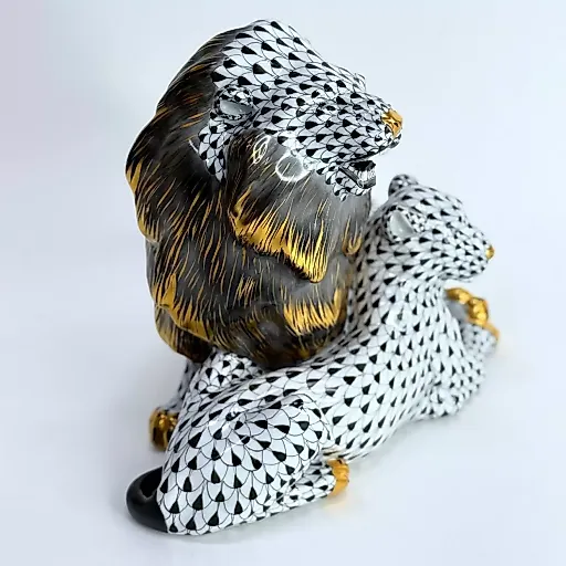 Редкая фигурка "Лев с львицей" Идеальный подарок для знака зодиака - Лев - View 5