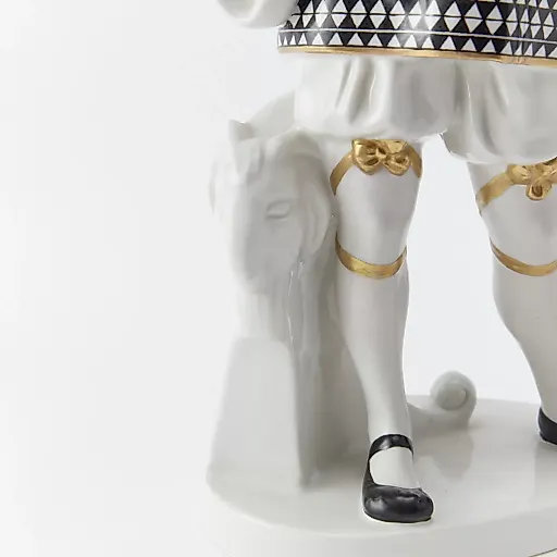 Старинная фарфоровая статуэтка "Шут" - View 9