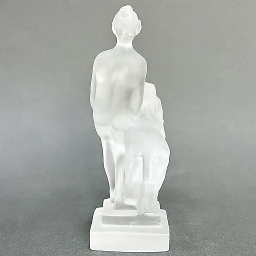 Статуэтка Девушка на льве в стиле Артдеко дизайн 1930г. Г. Хоффманн Чехия 21 в - View 5