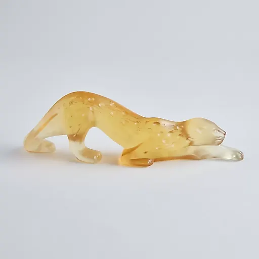 Статуэтка пантеры янтарного оттенка "Zeila" - View 3