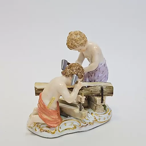 Статуэтка Амуры в роли плотников - View 3