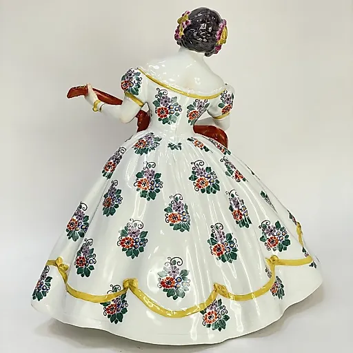 Статуэтка Лютнистка Кэйт Хян модель Эриха Хезеля Германия 1908-1910 г - View 4