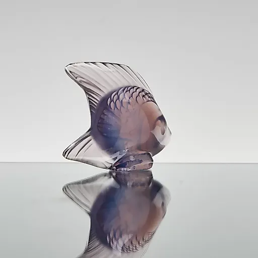 Хрустальная рыбка дымчато-сиреневого оттенка - View 4