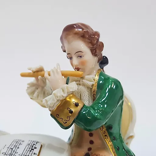 Фигурка урок музыки фабрика Марта Будич Дрезден 1950-1960 гг - View 6