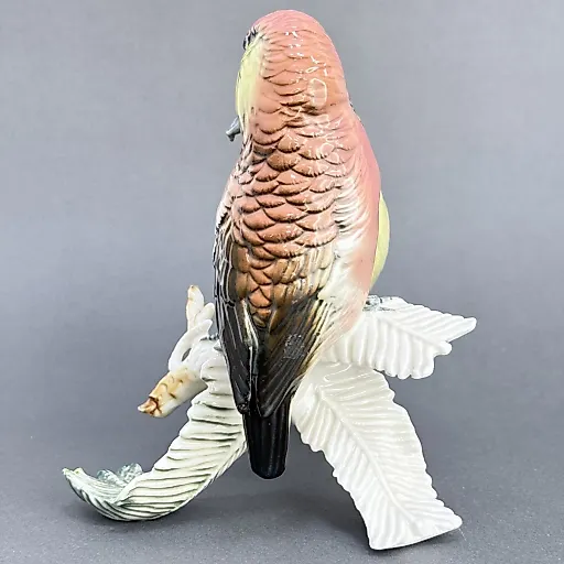 Статуэтка фарфор пара Клестов на ветке Германия Волькштадт 1919-1945 г - View 5