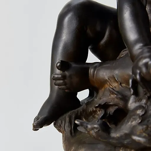 Фигурка мальчика бронза Франция конец 19 в. - View 5