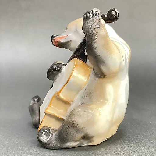 Скульптура «Медведь с контрабасом» из скульптурной группы «Квартет» . Воробьев. ЛФЗ/ СССР - View 4