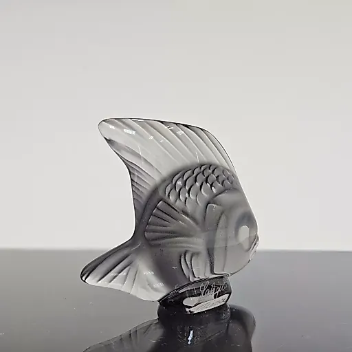 Хрустальная рыбка серого оттенка - View 9