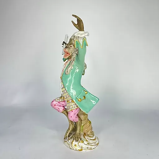 Статуэтка "Дирижер" из серии «Обезьяний оркестр»" 1880-90 гг - View 4