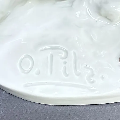 Скульптурная группа Боевые саблевидные антилопы модель Knauff Schwerter дизайн Otto Pilz 1912 Германия - View 4