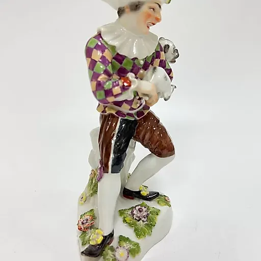 Статуэтка Арлекин с мопсом - View 3