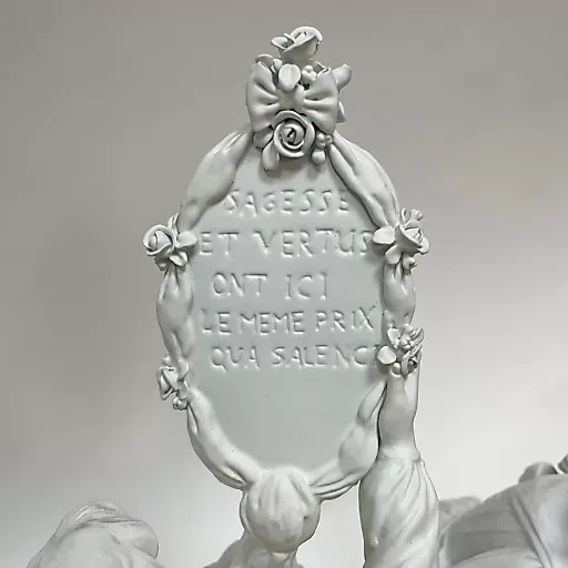 Скульптурная группа "Добрый старик" из бисквита Франция 1880 гг - View 6