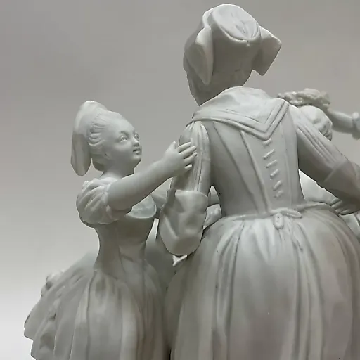 Скульптурная группа "Добрый старик" из бисквита Франция 1880 гг - View 8