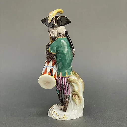 Статуэтка "Обезьяна барабанщик" №14 в серии обезьяний оркестр 2012 г Германия - View 3