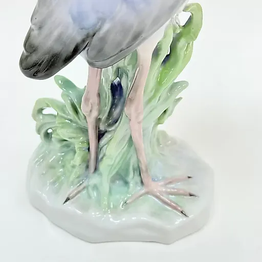 Статуэтка Голубая Цапля фабрика Вольштадт , Карл Энс 1919-1945 гг Германия - View 7