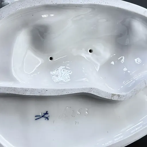 Скульптурная группа Боевые саблевидные антилопы модель Knauff Schwerter дизайн Otto Pilz 1912 Германия - View 8