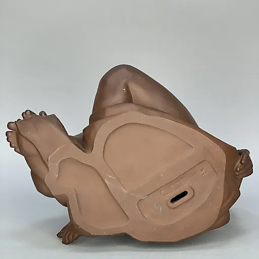 Скульптура Созерцающая Майсен, яшмовый бетгеровский красный фарфор, Германия, 1940г - View 7