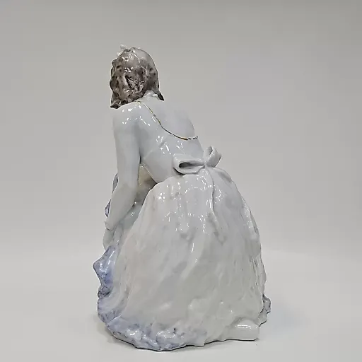 Элегантная фигурка "Балерина, надевающая пуанты", скульптор Фридрих Гронау - View 4