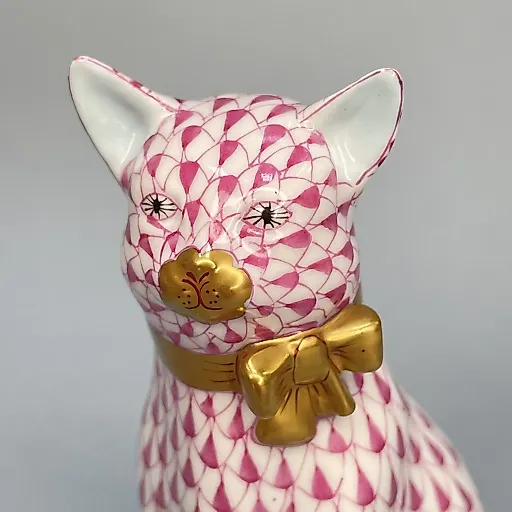 Кот с бантом Herend 1960-1970 Венгрия - View 3