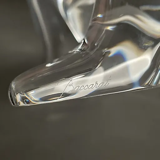 Коллекционная хрустальная статуэтка большого медвежонка ручной работы дизайн LOET - View 2