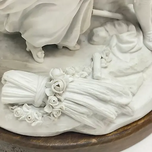 Скульптурная группа "Добрый старик" из бисквита Франция 1880 гг - View 10