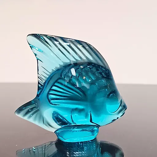 Хрустальная рыбка синего оттенка - View 5