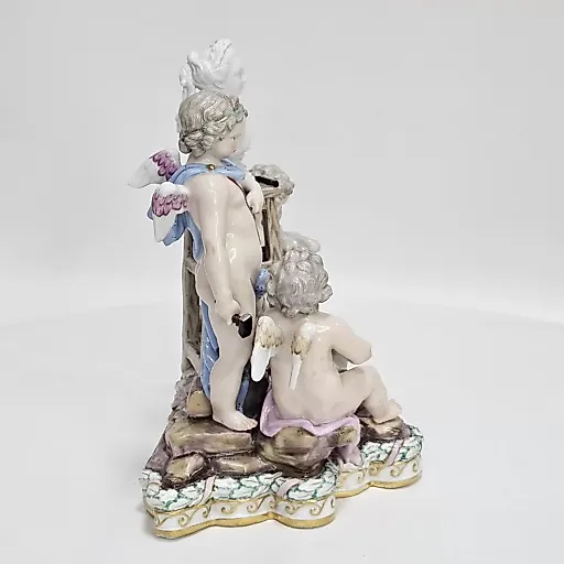 Скульптурная композиция "Аллегории 3-х искусств" бюст Екатерины 2 1860-е г - View 4