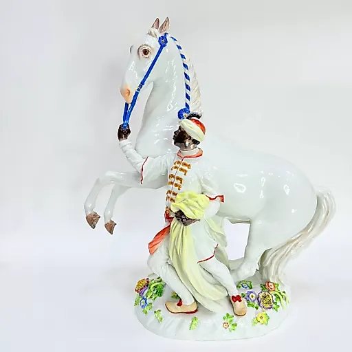 Статуэтка Мавр с конём по модели И.И. Кендлера Майсен Германия - View 4