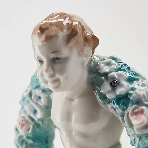 Путти с цветами Karl Ens, Германия, редкая коллекционная фигурка - View 7