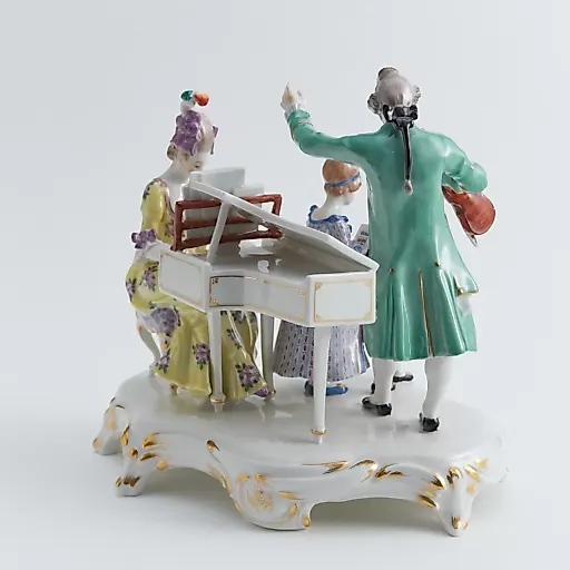 Старинная скульптурная композиция "Музыкальная гостиная" - View 2