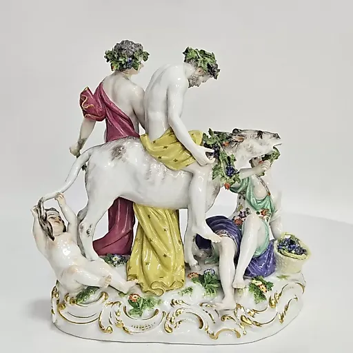 Скульптура "Силенус верхом на осле с вакханкой" 1900-20е гг - View 5