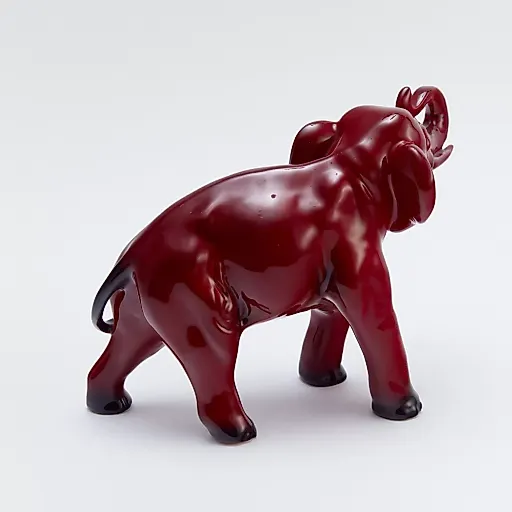 Статуэтка "Слон" в технике "Flambe". - View 3