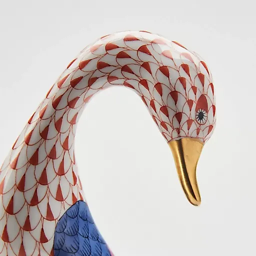 Статуэтка «Гусь с золотым яйцом» из фарфора Herend – уникальное произведение венгерской скульптуры - View 8