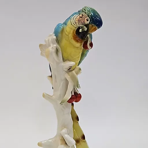Фигурка фарфор Попугай на ветке с вишней Карл Энс - View 8