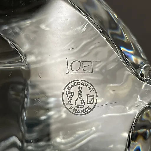 Коллекционная хрустальная статуэтка большого медвежонка ручной работы дизайн LOET - View 4