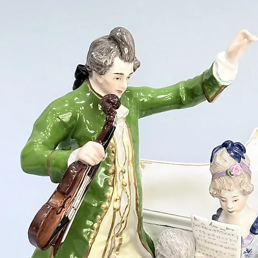 Скульптурная группа "Домашний концерт" Германия 1903 г - View 9